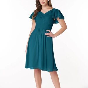 Azazie Blue Bridesmaid Dress sz 8